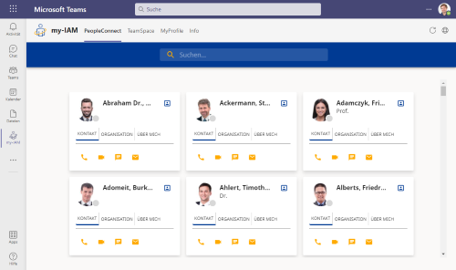 my-IAM PeopleConnect M365 Telefonbuch